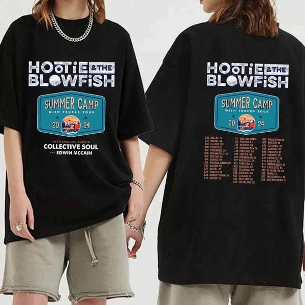 Hootie And The Blowfish - Summer Camp with Trucks Tour 2024 Shirt, Hootie And The Blowfish Band Fan Shirt, Hootie And The Blowfish Tour Tee