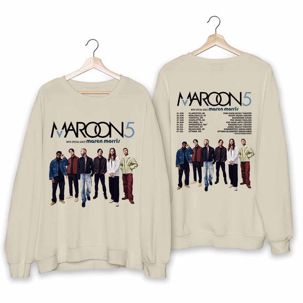 Maroon 5 2024 Tour Shirt, Maroon 5 Band Fan Shirt, Maroon 5 Concert Shirt For Fan, Maroon 5 Tee Gift