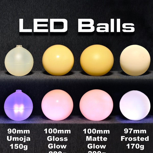 LED Contact Poi Balls for flowtoys Capsules  (Individual Ball only)