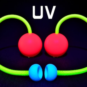 PlayJuggling 80 - 90 - 100mm  Contact Poi - Customizable