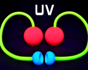 PlayJuggling 80 - 90 - 100mm  Contact Poi - Customizable