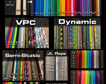 Rope by the Foot **See other listings for Cotton & Technora**