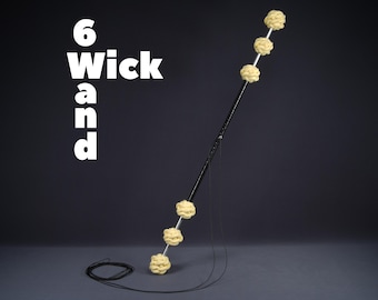 6 Wick Fire Levitation Wand -  Message us for discount