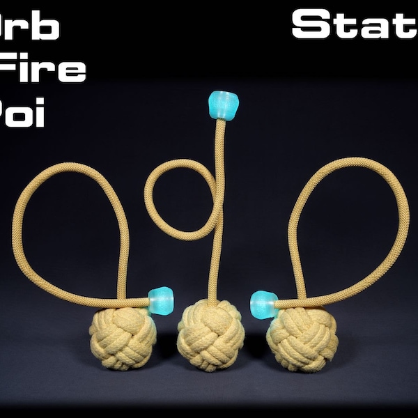 Orb Fire Poi - 2Poi or 3 Poi - 100% Pure Kevlar