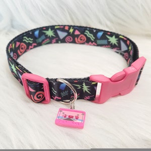 80s 90s Retro Cassette Tape Choker Collar | Gamer, Vaporwave, Y2K, Adult size Kitty Choker, Puppy costume