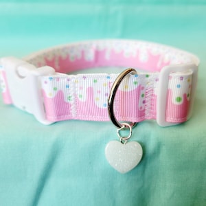 Melty sweets puppy cosplay collar | Kawaii Ice Cream Sprinkles Pink Choker