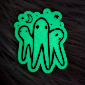 Fresno Nightcrawlers Cryptid Glow in the Dark Sticker 2.1" x2.5"