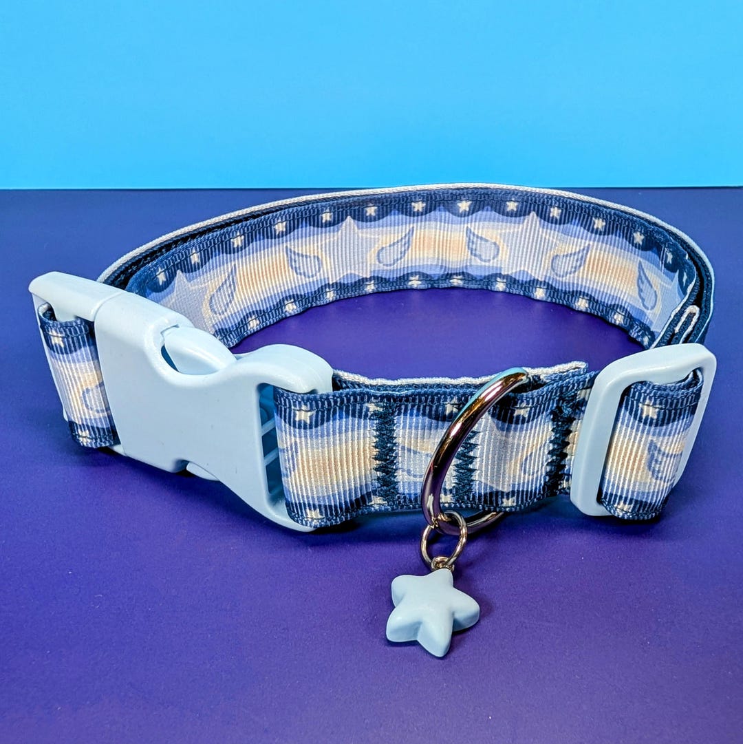 Blue Star Magical Kemonomimi Collar - Etsy - Small Pet Magical Phenomenon Gauging Collar
