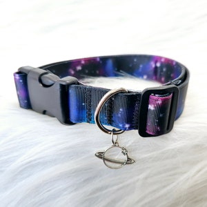 Galaxy Buckle Puppy Cosplay Choker Collar | Space Necklace, Vaporwave accessory, Plus Size Friendly