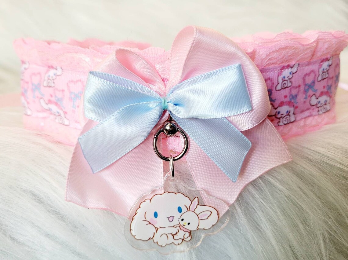 Kawaii rosa und blaues Halsband | Etsy