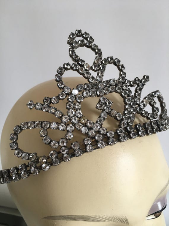 Vintage Tiara, Pageant Crown, Alice Band Style, C… - image 5