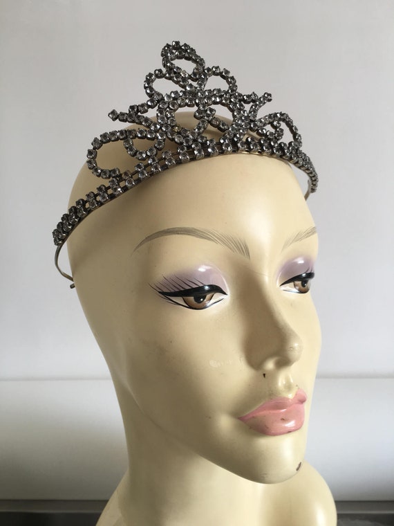 Vintage Tiara, Pageant Crown, Alice Band Style, C… - image 6