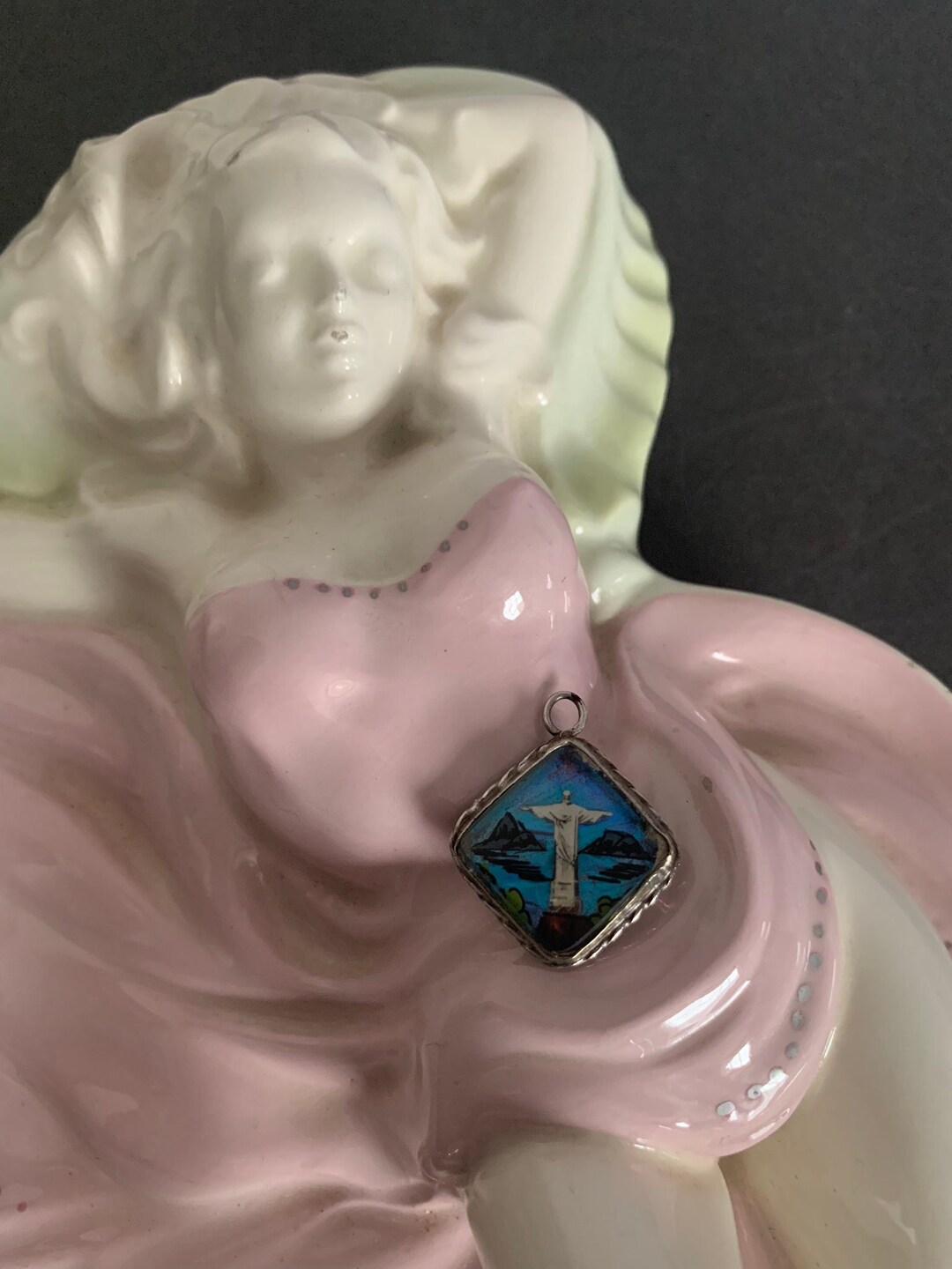 925 Sterlingsilber Moissanite Betende Hände Anhänger Religiöser Charm