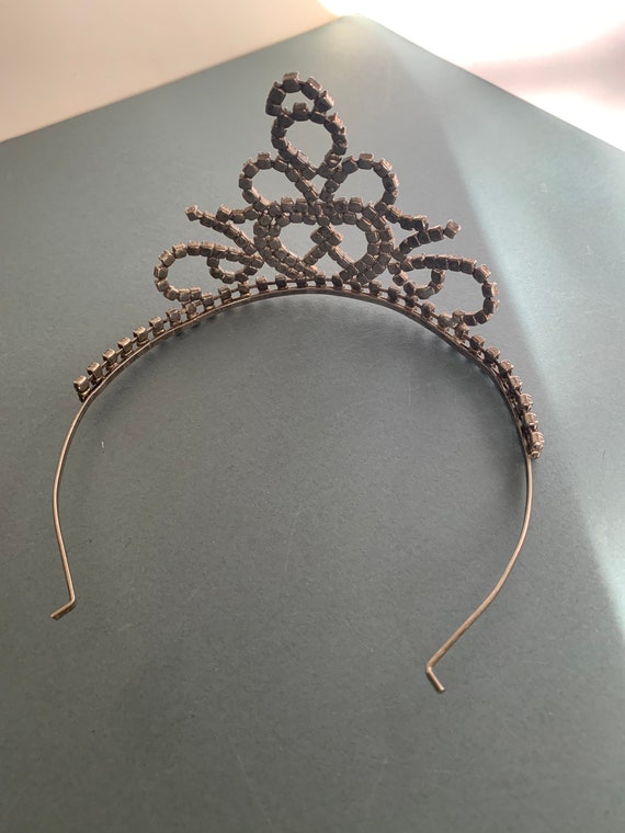 Vintage Tiara, Pageant Crown, Alice Band Style, C… - image 9