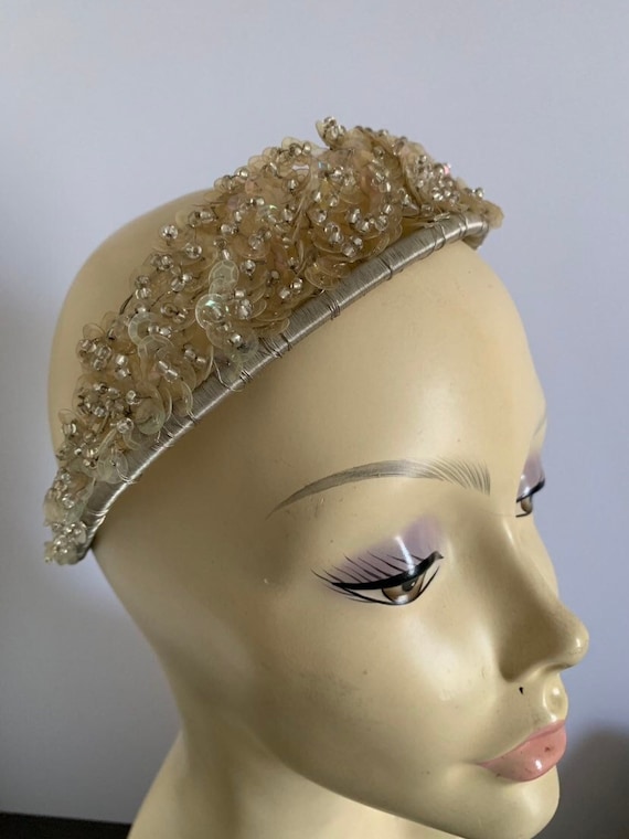 Vintage Tiara, Pageant Crown, Alice Band, Handmad… - image 1