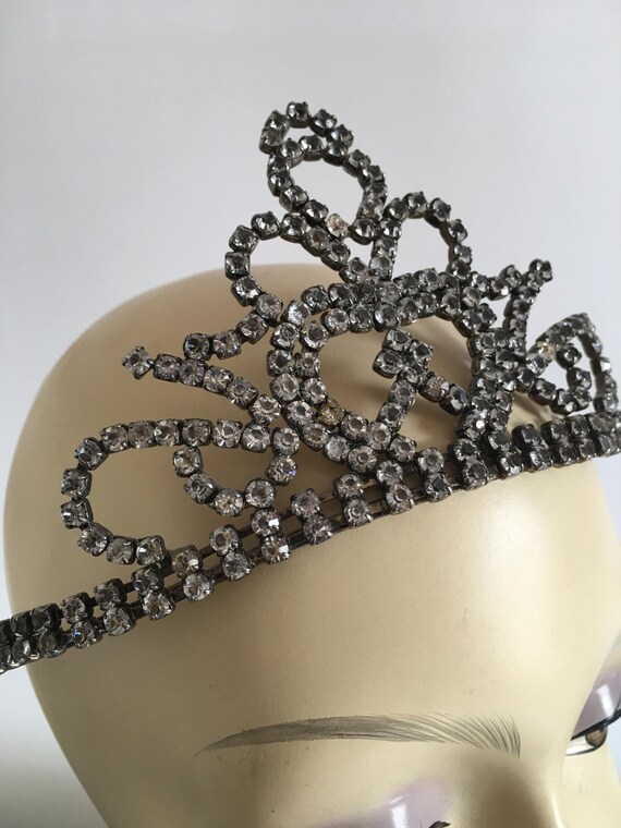 Vintage Tiara, Pageant Crown, Alice Band Style, C… - image 3