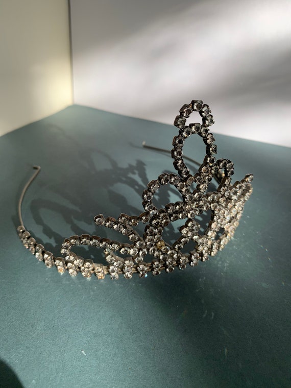 Vintage Tiara, Pageant Crown, Alice Band Style, C… - image 1
