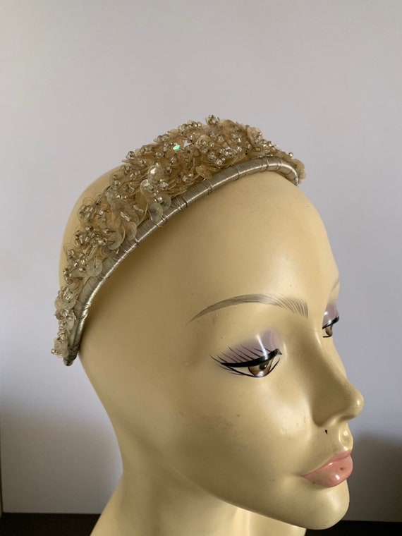 Vintage Tiara, Pageant Crown, Alice Band, Handmad… - image 10