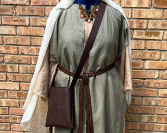 Linen tunic & vest (sash) The Chosen unisex adult Bible times costume men women Easter Christmas passion play. head covering sold separately