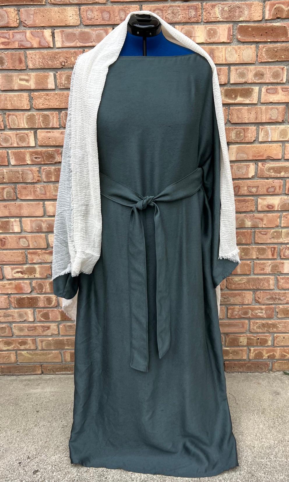 Tunic & vest grey purple Bible times unisex adult costume tunic Easter Christmas passion play. head covering sash sold separately