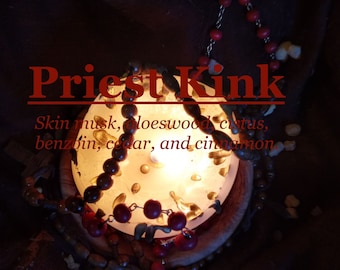 Priest Kinck fragrance (Skin musk, aloeswood, cistus, benzoin, cedar, cinnamon)