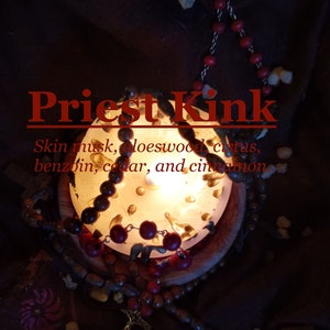 Priest Kinck fragrance (Skin musk, aloeswood, cistus, benzoin, cedar, cinnamon)