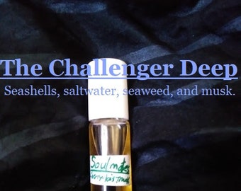 The Challenger Deep fragrance (Seashells, saltwater, seaweed, musk)