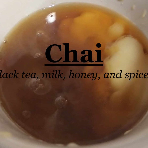Chai fragrance (Black tea, milk, honey, spices)