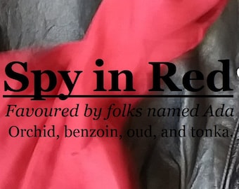 Spy in Red fragrance (orchid, benzoin, oud, tonka)