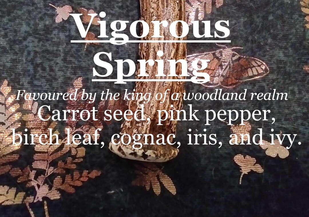 Vigorous Spring Fragrance carrot Seed, Pink Pepper, Birch Leaf, Cognac