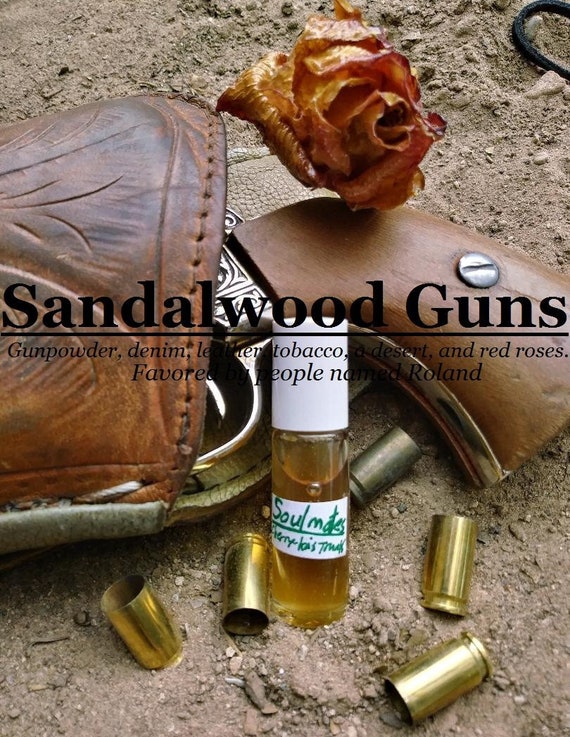 Sandalwood Guns Fragrance (gunpowder, Denim, Leather, Tobacco, Desert, Red  Rose)