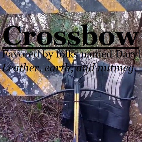 Crossbow fragrance, favored by people named Daryl (leather, earth, nutmeg)