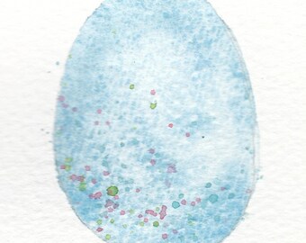 Handmade Watercolour Easter Egg Cards a set of four cards