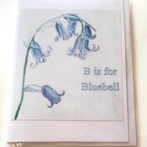 Personalised Handmade Watercolour Bluebell Card image 6