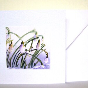 Handmade Watercolor Spring Flower Cards, small gift idea image 2