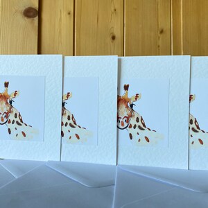 Giraffe Handmade Watercolour Childrens Cards image 7