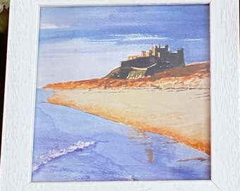 Bamburgh Castle a framed print from my original artwork
