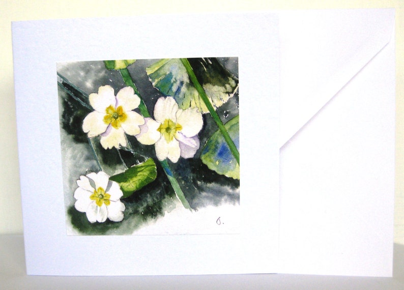 Handmade Watercolor Spring Flower Cards, small gift idea imagem 3