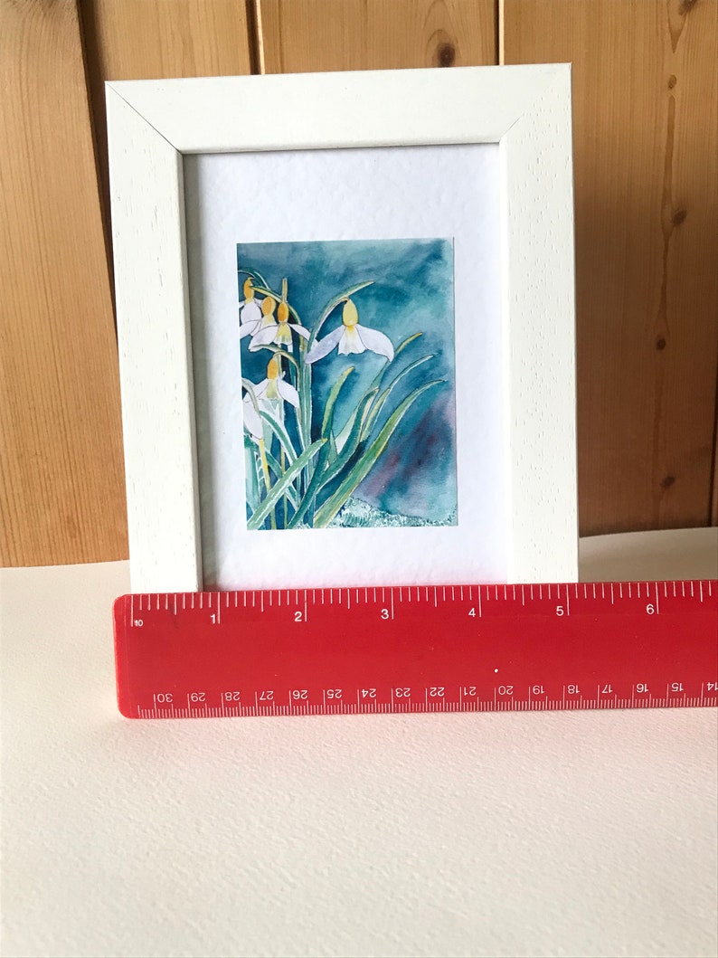 Snowdrops Small Framed Print Gift for Home image 4