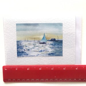 Handmade Watercolour Shimmering Sea Card image 5