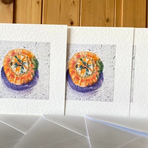 Cartes de voeux Halloween citrouilles turban turques aquarelles faites à la main