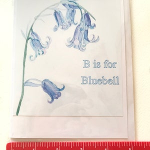 Personalised Handmade Watercolour Bluebell Card image 5