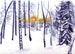 Handmade Watercolour Nordic Forest Christmas  Cards a Set of 4 