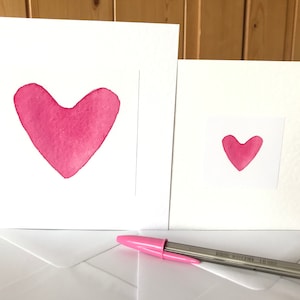 Held meines Herzens - eine handgemachte Karte in Aquarelloptik für Deine Liebe