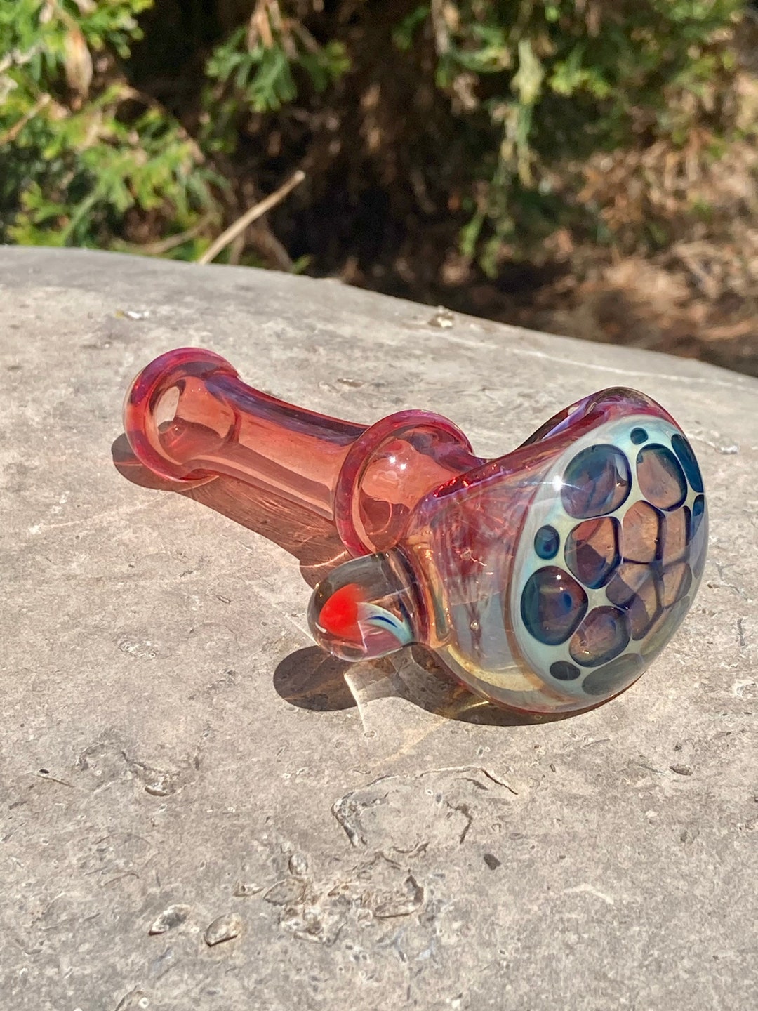 Mushroom Glass Pipe Etsy