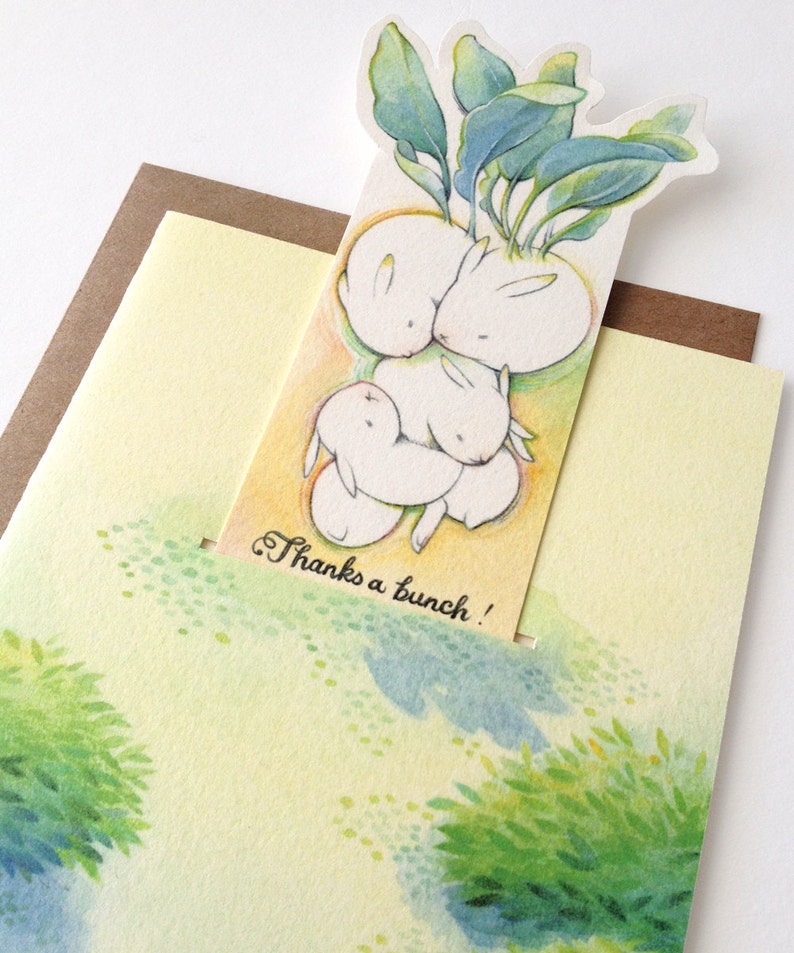 Thank You Card Rabbish Bunch pop-up card image 3