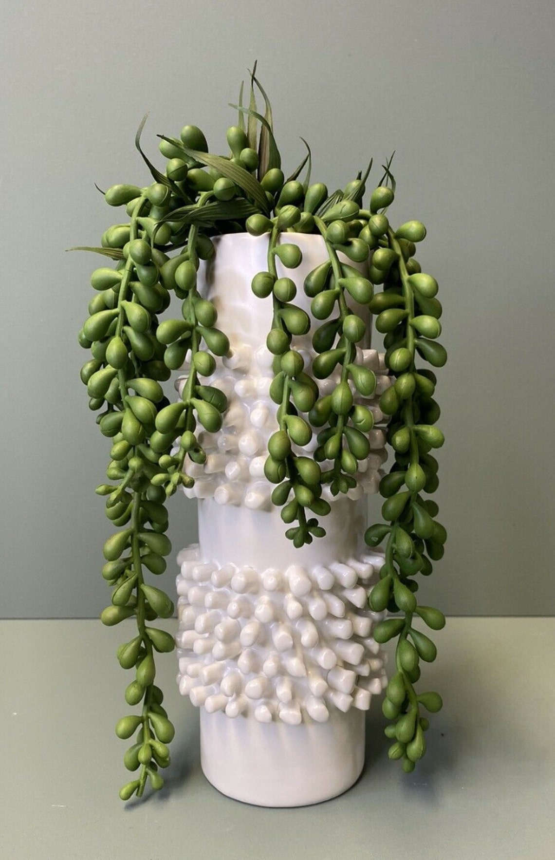 1 x Artificial String of Pearls Fake Succulent Fake Cactus Etsy