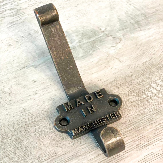 Coat Hook Antique Cast Iron Made In Manchester Wall Canada Coat Hook Antique Cast Iron Made In, Retro Wall Mounted Coat Hooks