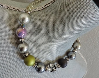 Vienna Vintage Bead Necklace//Artisan Necklace // Statement Necklace