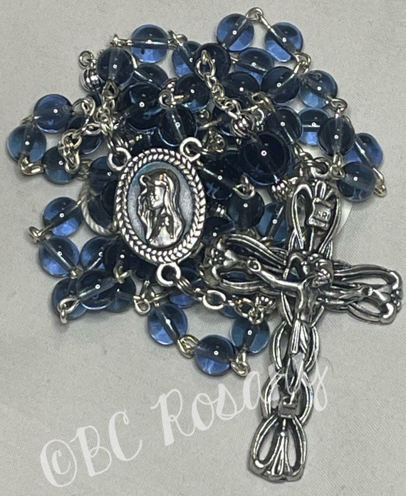 Catholic Montana Blue Rosary